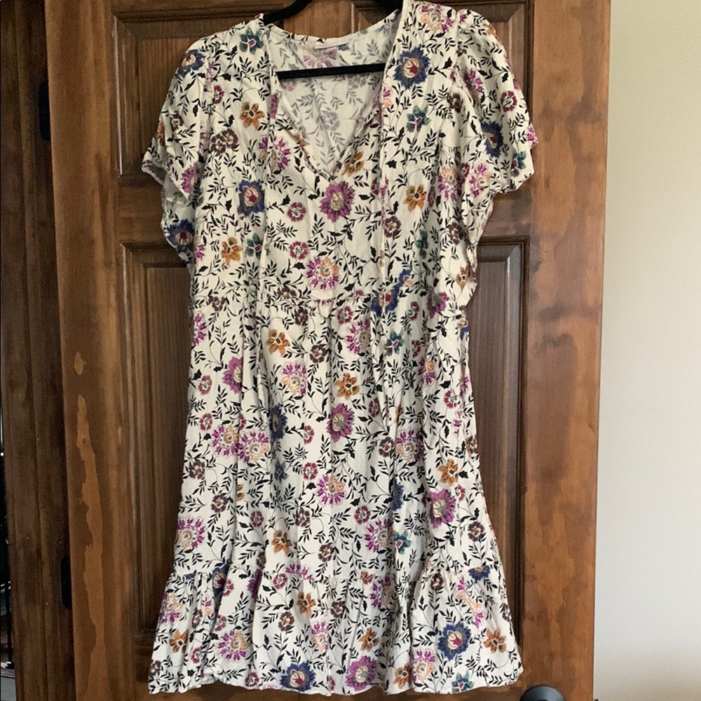 Knox Rose Floral Dress - Cream, Purple, Pink, Orange